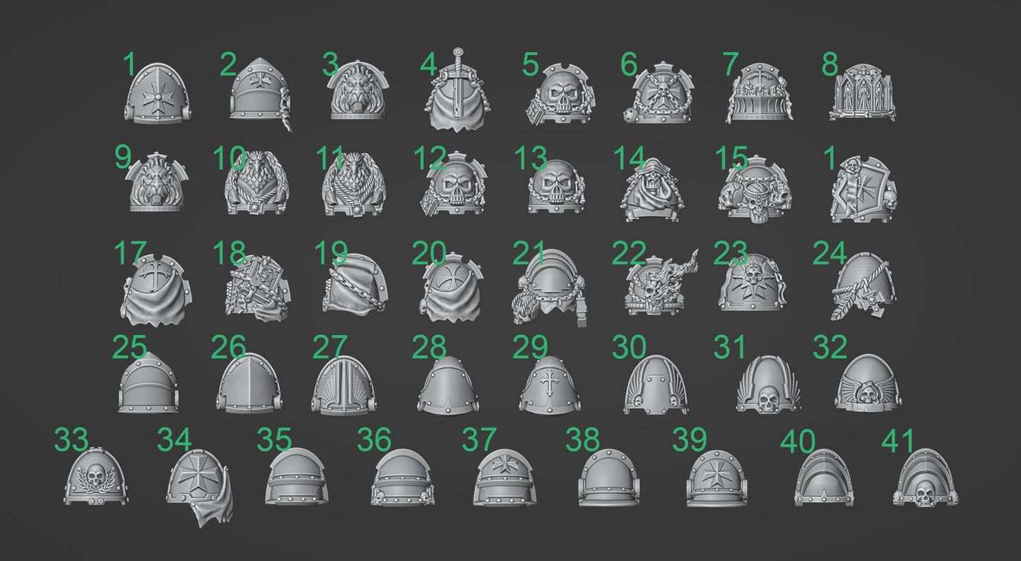 Pimp up your Mini, Big Shoulderpads / Eternal Pilgrim / Modellbau / Miniature /games / modells / tabletop / wargaming / war games / Upgrade