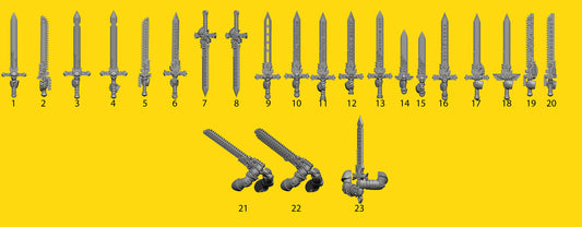 Pimp up your Mini New Swords by Marta Upgrade / modeling / Miniature /games / Collect/ tabletop / wargaming / war games / Bits