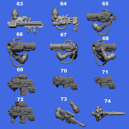 Pimp up your Mini, Guns 5 / Eternal Pilgrim / Modellbau / Miniature /games / modells / tabletop / wargaming / war games / Upgrade